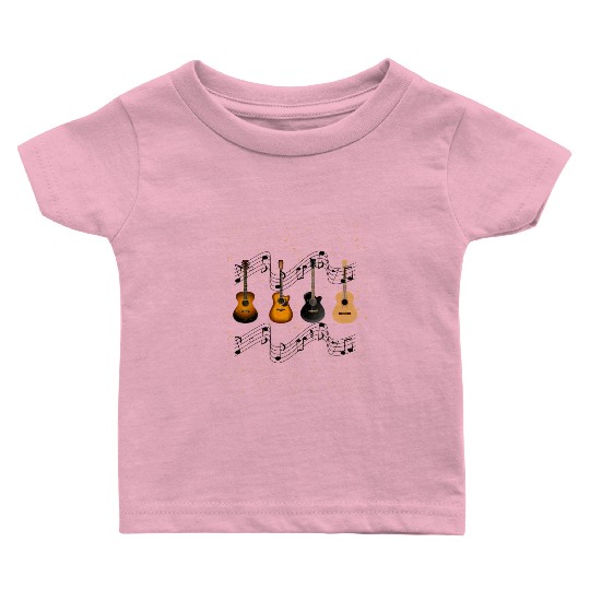 Guitars Funny Guitar Lovers,Bass Guitar Player Baby T Shirts