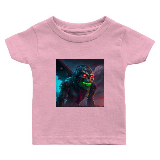 ZOMBIE IRON MAIDEN (version 15) Baby T Shirts