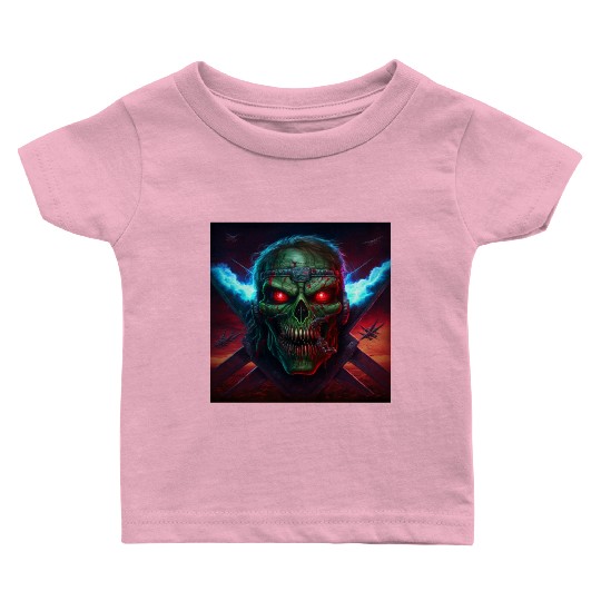 ZOMBIE IRON MAIDEN (version 14) Baby T Shirts