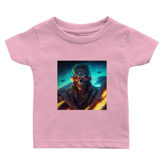 ZOMBIE IRON MAIDEN (version 13) Baby T Shirts