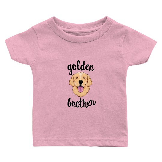 Golden Retriever Brother Sibling Family Dog Baby T Shirts