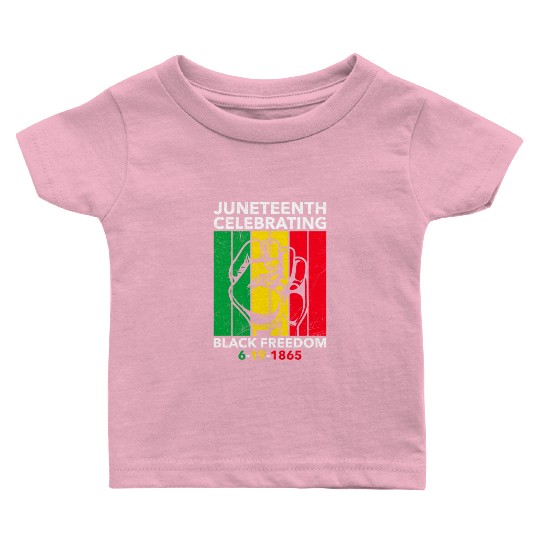 Juneteenth free since 1865 Black History US Africa Baby T Shirts