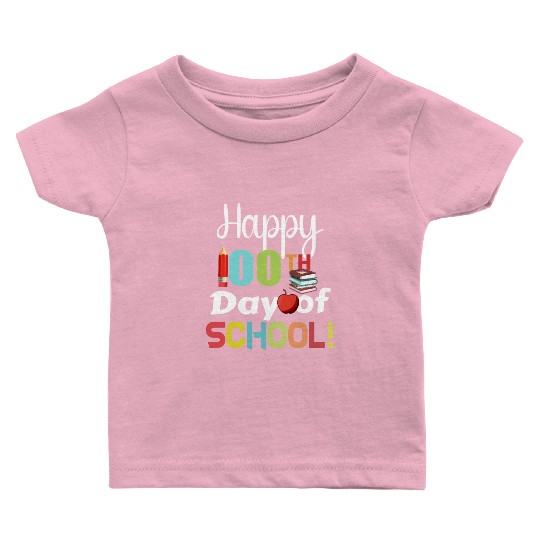 Happy 100 days of school for teacher or kids Baby T Shirts
