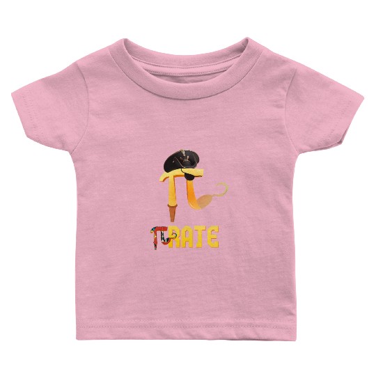 PIrate Pi funny Pirate Pi Math Pi Pun Baby T Shirts