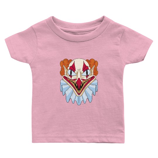 Scary creepy clown smile Scary creepy clown smile Baby T Shirts