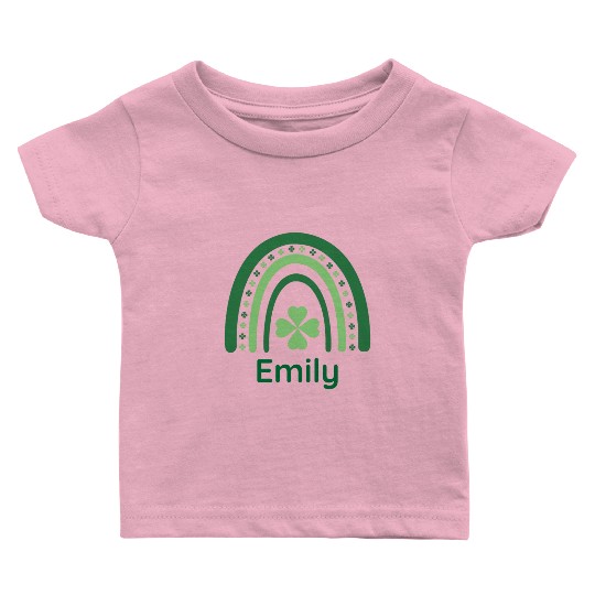 Emily Clover Charm Boho Rainbow Baby T Shirts