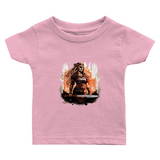 Shield-maiden or Shieldmaiden Amazon Baby T Shirts