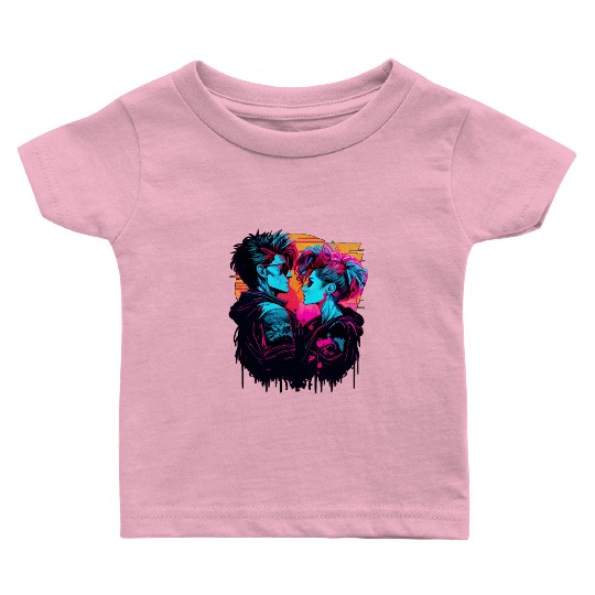 Get the Hottest Cyberpunk Synthwave Art - In Love Baby T Shirts