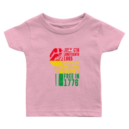 Juneteenth free since 1865 Black History US Africa Baby T Shirts