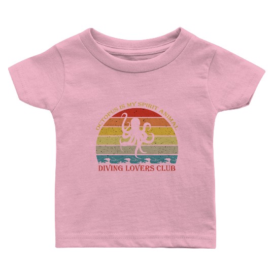 Octopus Lover Baby T Shirts