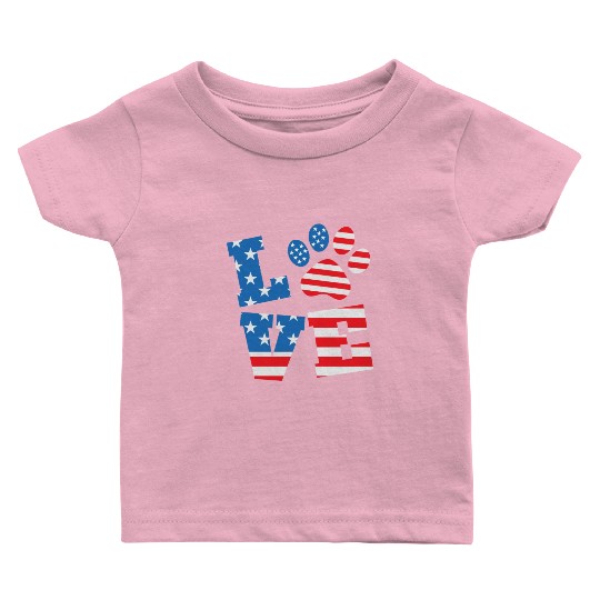 Love Dog USA Baby T Shirts