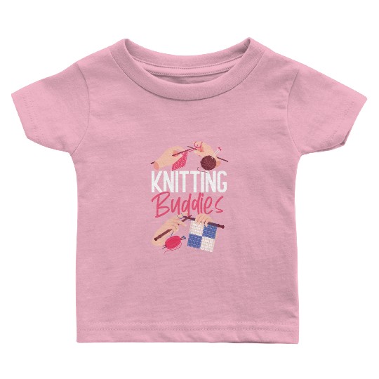 Knitting Knitter Friends Besties Baby T Shirts