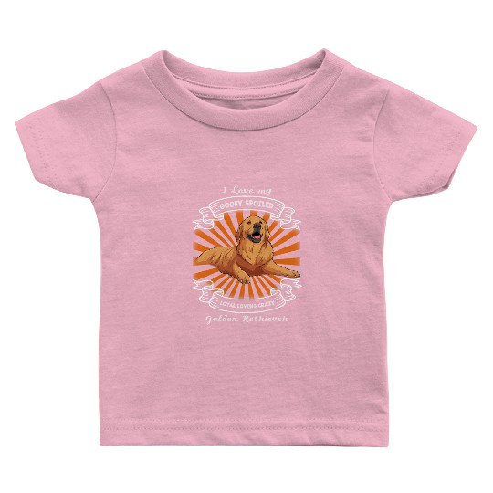I love my Golden Retriever Baby T Shirts