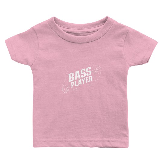 Bass Player Musician Music Guitar Band Baby T Shirts