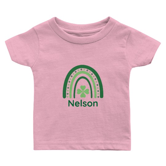 Nelson Clover Charm Boho Rainbow Baby T Shirts