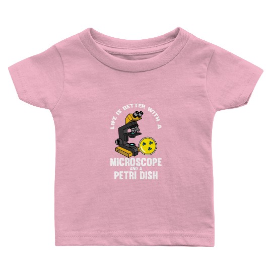 Biology Biologist Microscope Baby T Shirts
