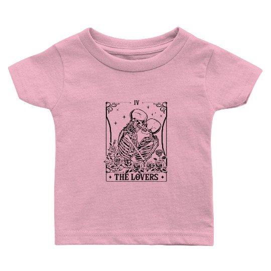 The Lovers Vintage Tarot Card Astrology Goth Baby T Shirts