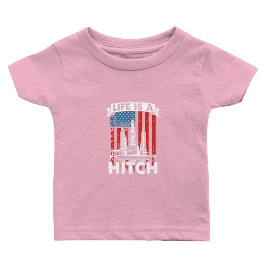 Oilfield Oil Drilling Us Flag Baby T Shirts