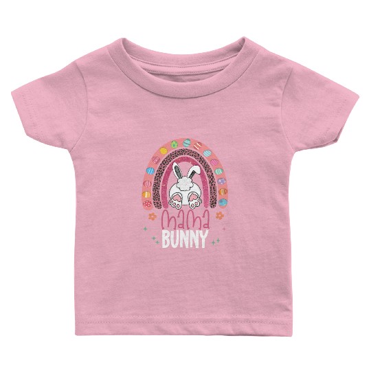 Funny Mama Bunny Cute Rabbit Happy Easter Days Baby T Shirts