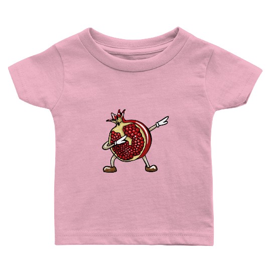 Funny Dabbing Pomegranate Lover Fruit Love Baby T Shirts