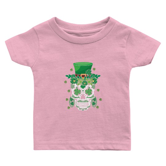 El Dia De Los Muertos Mardi Gras Costume Flower Baby T Shirts