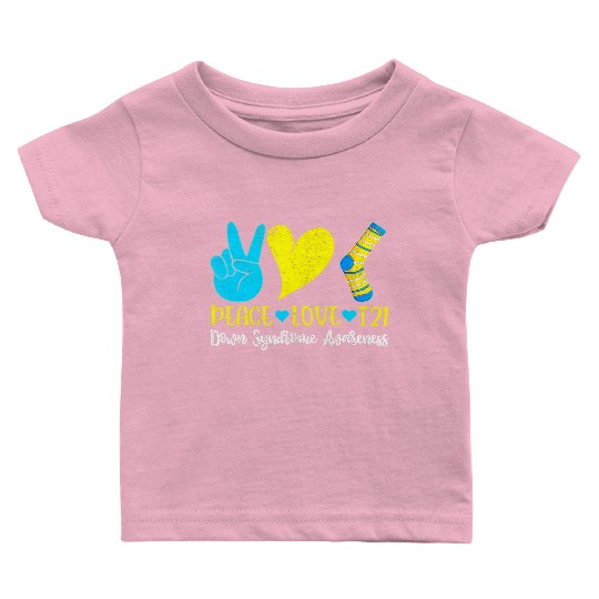 Hand Print Socks World Down Syndrome Awareness Day Baby T Shirts
