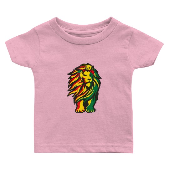 Lion Juneteenth Cool Black History African America Baby T Shirts