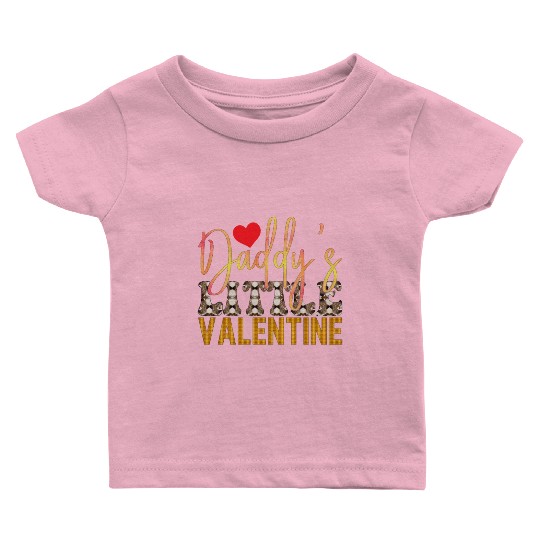 Daddy s Little Valentine Sublimation Baby T Shirts