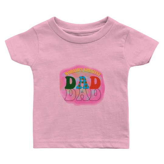 WORALDS GREATEST DAD Sublimation Baby T Shirts