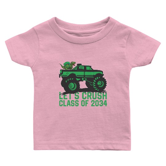 Lets crush class of 2034 dark green vehicle sketch Baby T Shirts