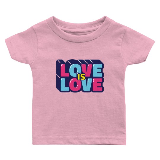 Love is love retro Baby T Shirts
