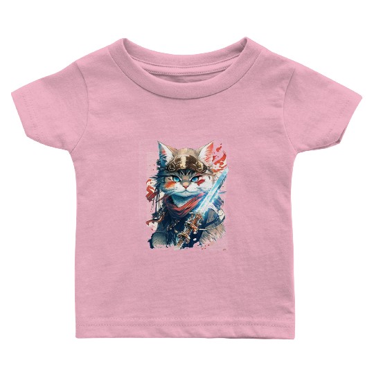 Japanese Samurai Ninja Baby T Shirts