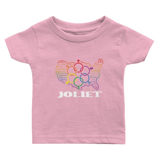 Joliet Pride Month Pride Flag LGBT Community LGBTQ Baby T Shirts