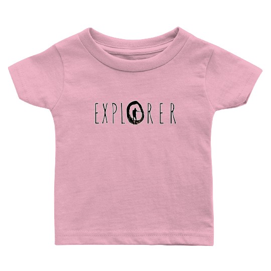 Explorer pathfinder minimalist Classic design Baby T Shirts