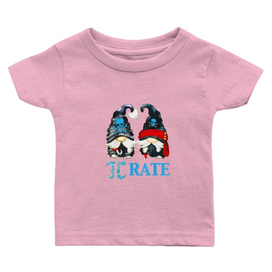 Funny Pirate Gnome Octopus Pi Day Symbol For Math Baby T Shirts