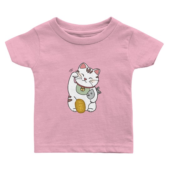 Lucky Cat Baby T Shirts