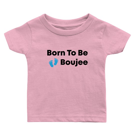 Born To Be Boujee Kids Peach Raglan Baby T Shirts