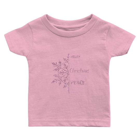 Christmas Snowflake Sublimation Baby T Shirts