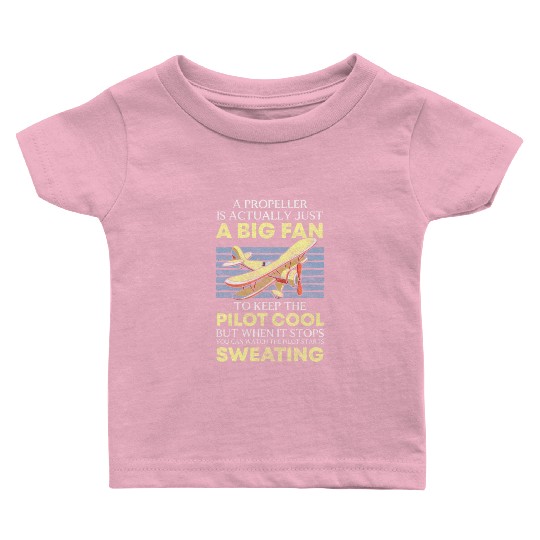 Pilot Airfield Jet Flight School Baby T Shirts