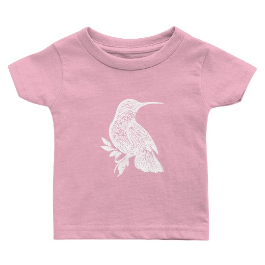 Exotic Tattoo Hummingbird Tribal Style Wings Baby T Shirts