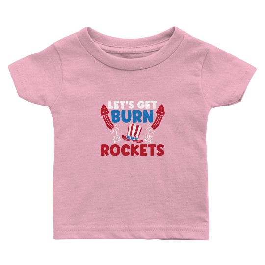 Patriotic America USA Flag 4th Of July American Baby T Shirts