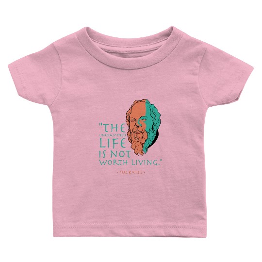 Socrates Stoic Philosophy Quote Baby T Shirts