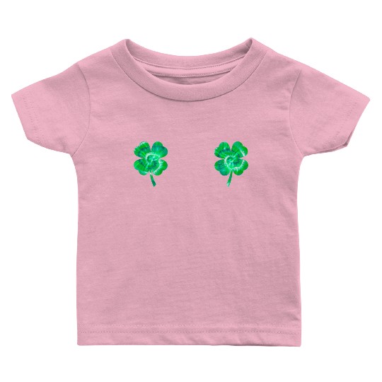 Shamrock Boobs Tie Dye Irish Boobies St Patricks Baby T Shirts
