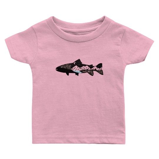 Mountain Trout Baby T Shirts