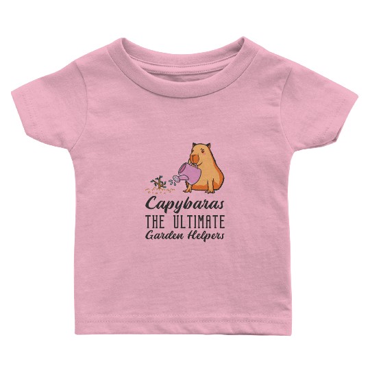 Gardening Capybara Garden Planting Gardener Baby T Shirts