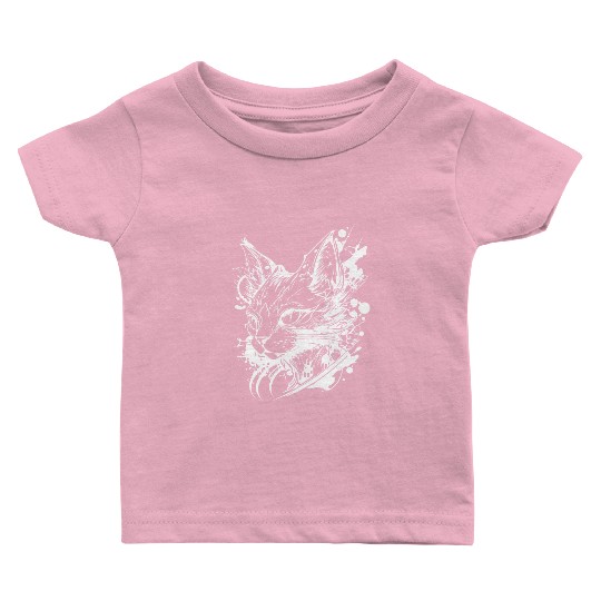 Space Cat In Vintage Tattoo Style Baby T Shirts