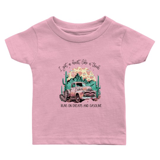 I Got A Heart Like a Truck Baby T Shirts