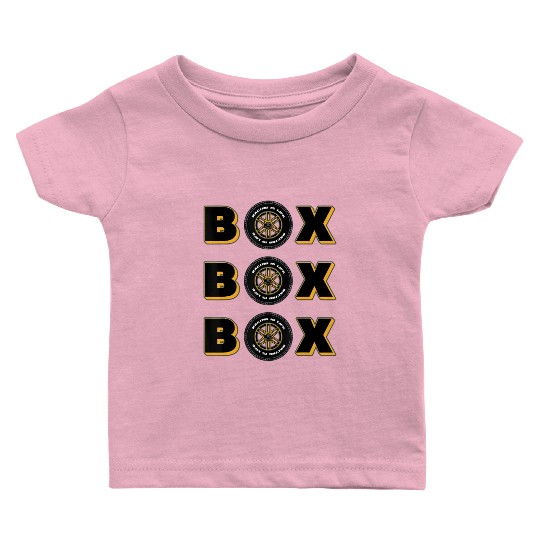 Formula Racing Car Tyres Wheels Box Box Box Pit B Baby T Shirts