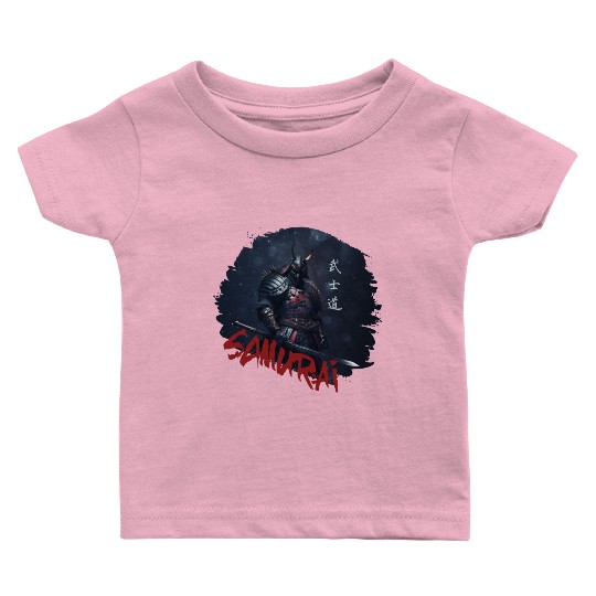 Samurai Warrior Baby T Shirts