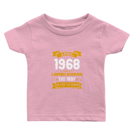 April 1968 Birthday Surprise Baby T Shirts